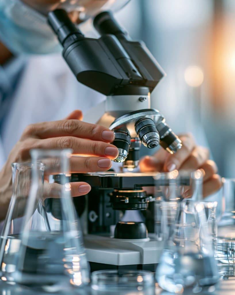 Scientific research and precision manufacturing with microscope